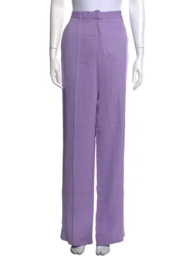 Pre-owned Versace Wide Leg Pants In Purple