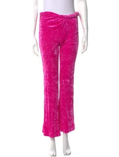 Pre-owned Versace Wide Leg Pants W/ Tags In Pink