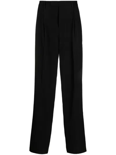 Versace Black Stretch Wool Pant