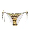 Versace Wild Barocco Bikini Bottoms In White