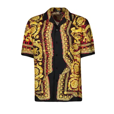 Versace Wild Barocco Short In Lipstick Gold