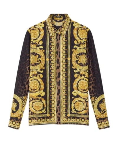 VERSACE VERSACE WILD BAROCCO LONG-SLEEVED SHIRT