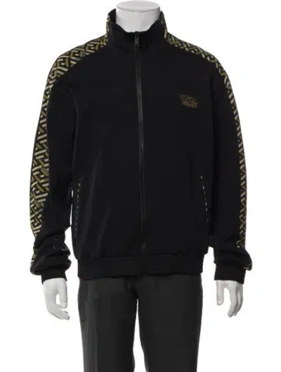 Pre-owned Versace Windbreaker In Black
