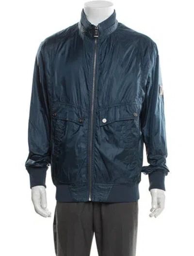 Pre-owned Versace Windbreaker In Blue