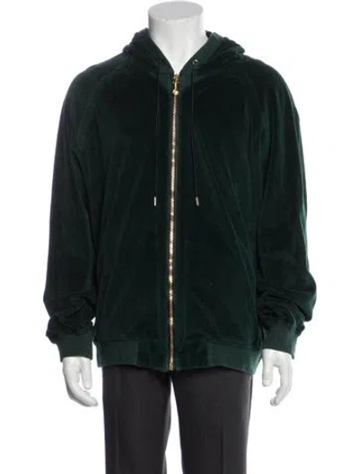 Pre-owned Versace Windbreaker In Green