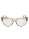 Versace Winged Medusa Cat-eye Frame Sunglasses In Brown