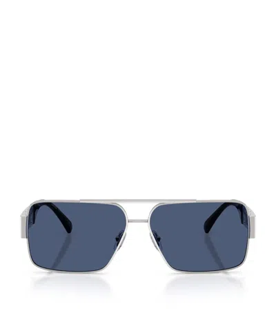Versace Wire Ve2290 Rectangular Sunglasses In Multi