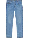 Versace With Classic Fit And Distressed Detailing In Blue