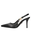 Versace With Heel In Black