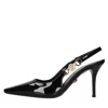 Versace With Heel In Black