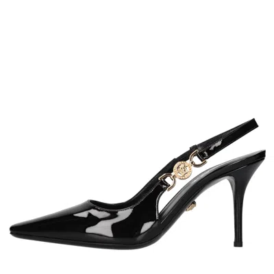 Versace With Heel In Black