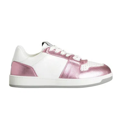 Pre-owned Versace Wmns  Medusa Low 'white Pink' | Women's Size 39