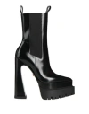 VERSACE VERSACE WOMAN ANKLE BOOTS BLACK SIZE 8 CALFSKIN