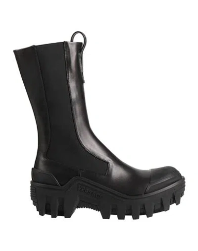 Versace Woman Ankle Boots Black Size 10 Calfskin