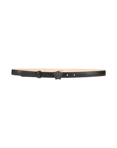 Versace Woman Belt Black Size 36 Calfskin
