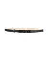 Versace Woman Belt Black Size 38 Soft Leather