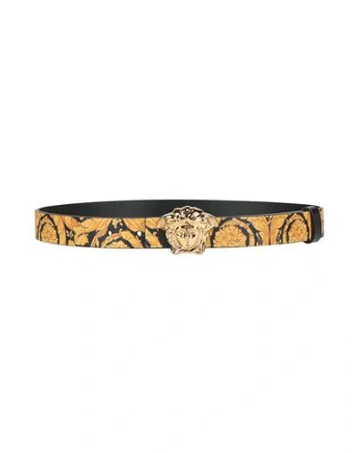 Versace Woman Belt Black Size Xl Calfskin
