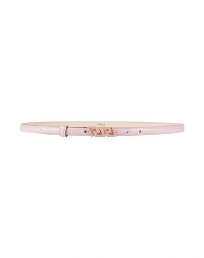 Versace Woman Belt Pink Size 36 Leather