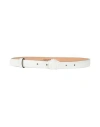 Versace Woman Belt White Size 24 Soft Leather
