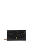 Versace Woman Black Wallets & Cardholders In Black