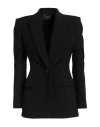 Versace Woman Blazer Black Size 12 Virgin Wool In Black
