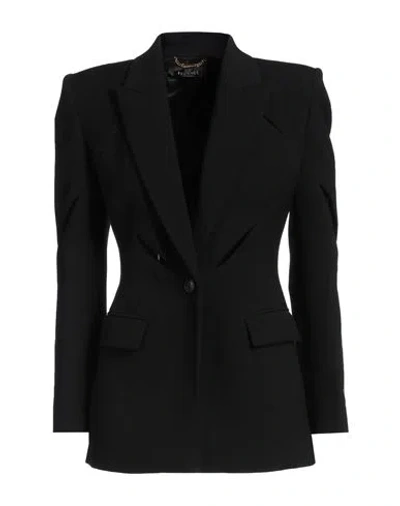 Versace Woman Blazer Black Size 12 Virgin Wool