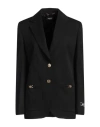 Versace Woman Blazer Black Size 4 Virgin Wool, Elastane