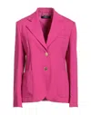 Versace Pink Medusa Single-breasted Virgin-wool Blazer In Pink