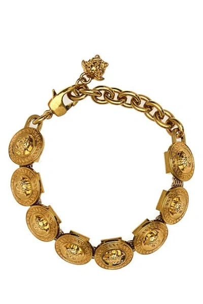 Versace Metal Medusa Tribute Chain Bracelet In Multicolor