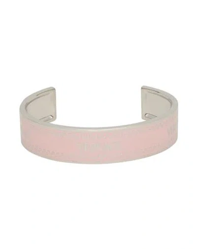 Versace Woman Bracelet Pink Size L Steel