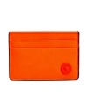 Versace Woman Cardholder Orange Size - Synthetic Fibers