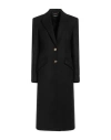 Versace Caban Cape Light-felted Wool Peacoat In Black