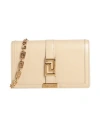Versace Woman Cross-body Bag Beige Size - Calfskin