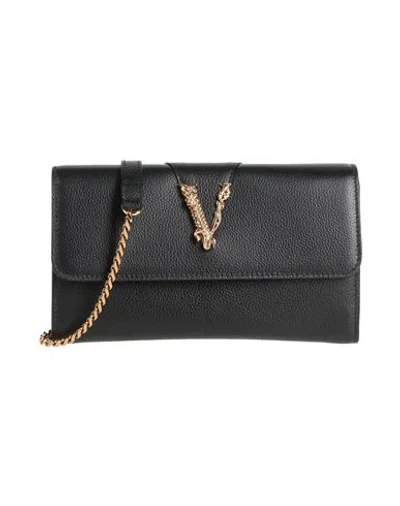 Versace Woman Cross-body Bag Black Size - Calfskin