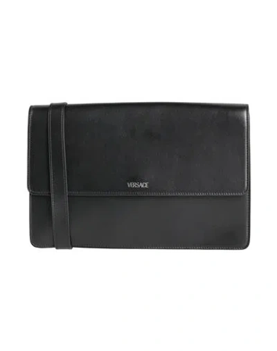 Versace Woman Cross-body Bag Black Size - Calfskin