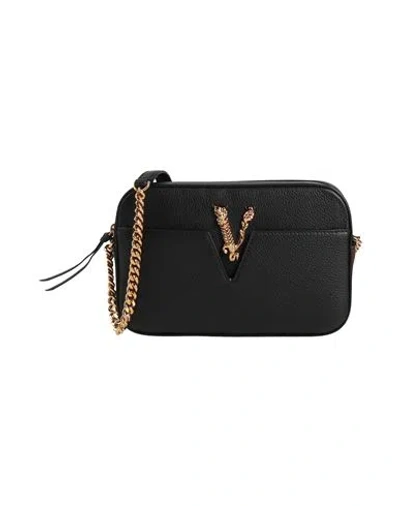 Versace Woman Cross-body Bag Black Size - Calfskin