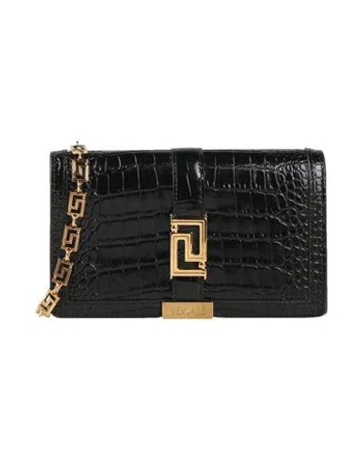 Versace Woman Cross-body Bag Black Size - Calfskin