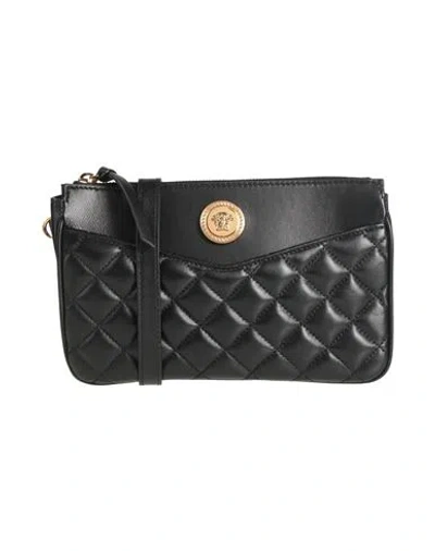Versace Woman Cross-body Bag Black Size - Leather