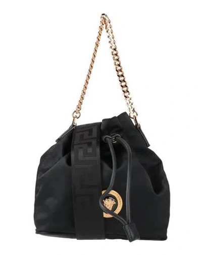 Versace Woman Cross-body Bag Black Size - Polyamide, Calfskin