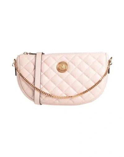 Versace Woman Cross-body Bag Blush Size - Lambskin In Pink