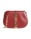 Versace Woman Cross-body Bag Brick Red Size - Leather