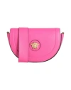 Versace Woman Cross-body Bag Fuchsia Size - Calfskin In Pink