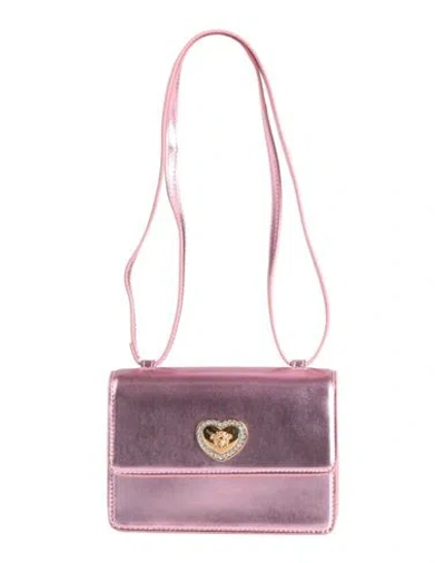 Versace Woman Cross-body Bag Fuchsia Size - Calfskin In Pink