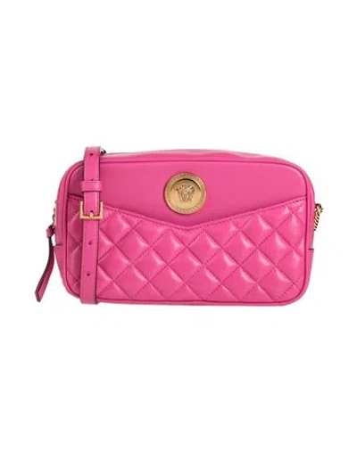 VERSACE VERSACE WOMAN CROSS-BODY BAG FUCHSIA SIZE - LAMBSKIN