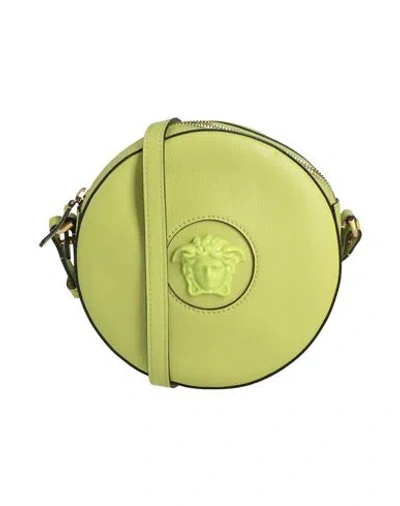 Versace Woman Cross-body Bag Light Green Size - Calfskin