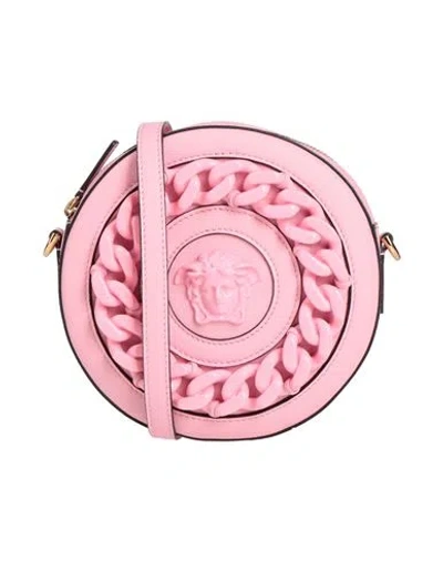 Versace Woman Cross-body Bag Pink Size - Calfskin