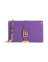 Versace Woman Cross-body Bag Purple Size - Calfskin In Purple
