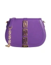 Versace Woman Cross-body Bag Purple Size - Leather