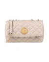 Versace Woman Cross-body Bag Taupe Size - Lambskin In Grey