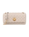 Versace Woman Cross-body Bag Taupe Size - Lambskin In Grey